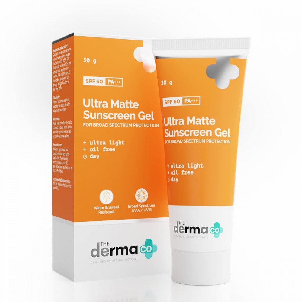The Derma Co. Ultra Matte Sunscreen Gel SPF60 PA+++ -50g